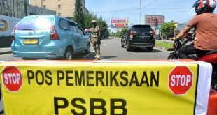 Ilustrasi suasana pembatasan sosial saat pandemi Covid-19